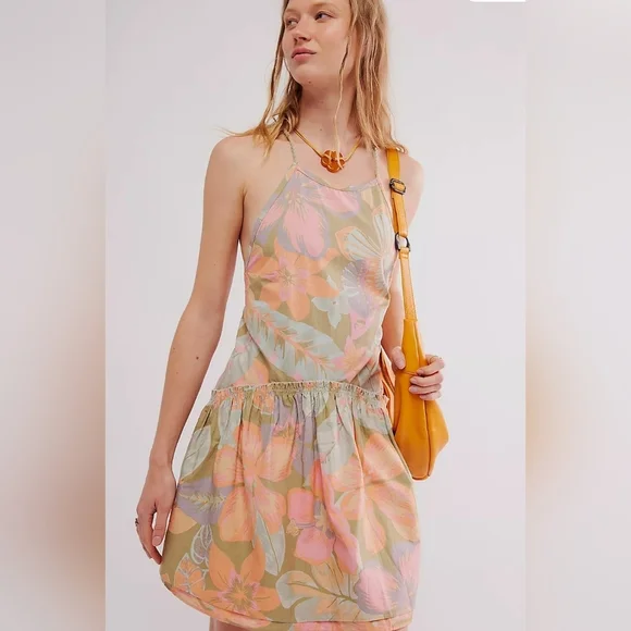 NWOT Free People Deserted Island Mini Dress - Picture 1 of 8